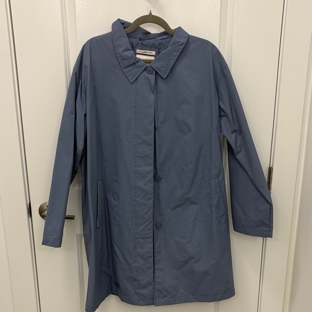 a new day Women's Slate Blue Trench Coat